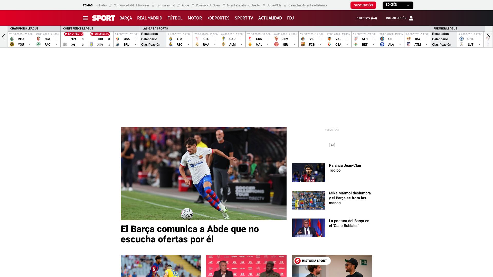 Status do site sport.es está   ONLINE