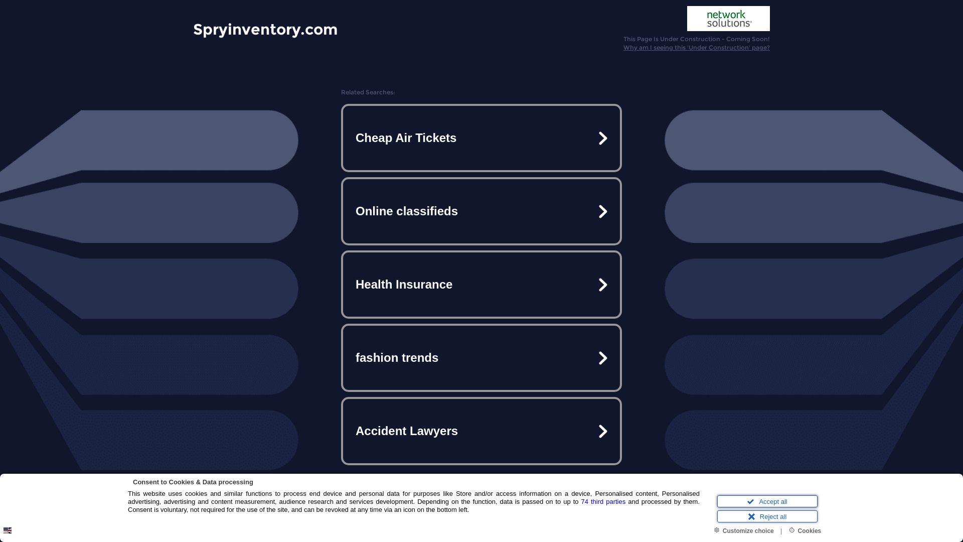 Status do site spryinventory.com está   ONLINE