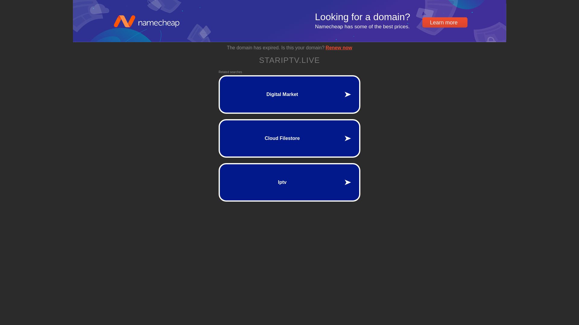 Status do site stariptv.live está   ONLINE