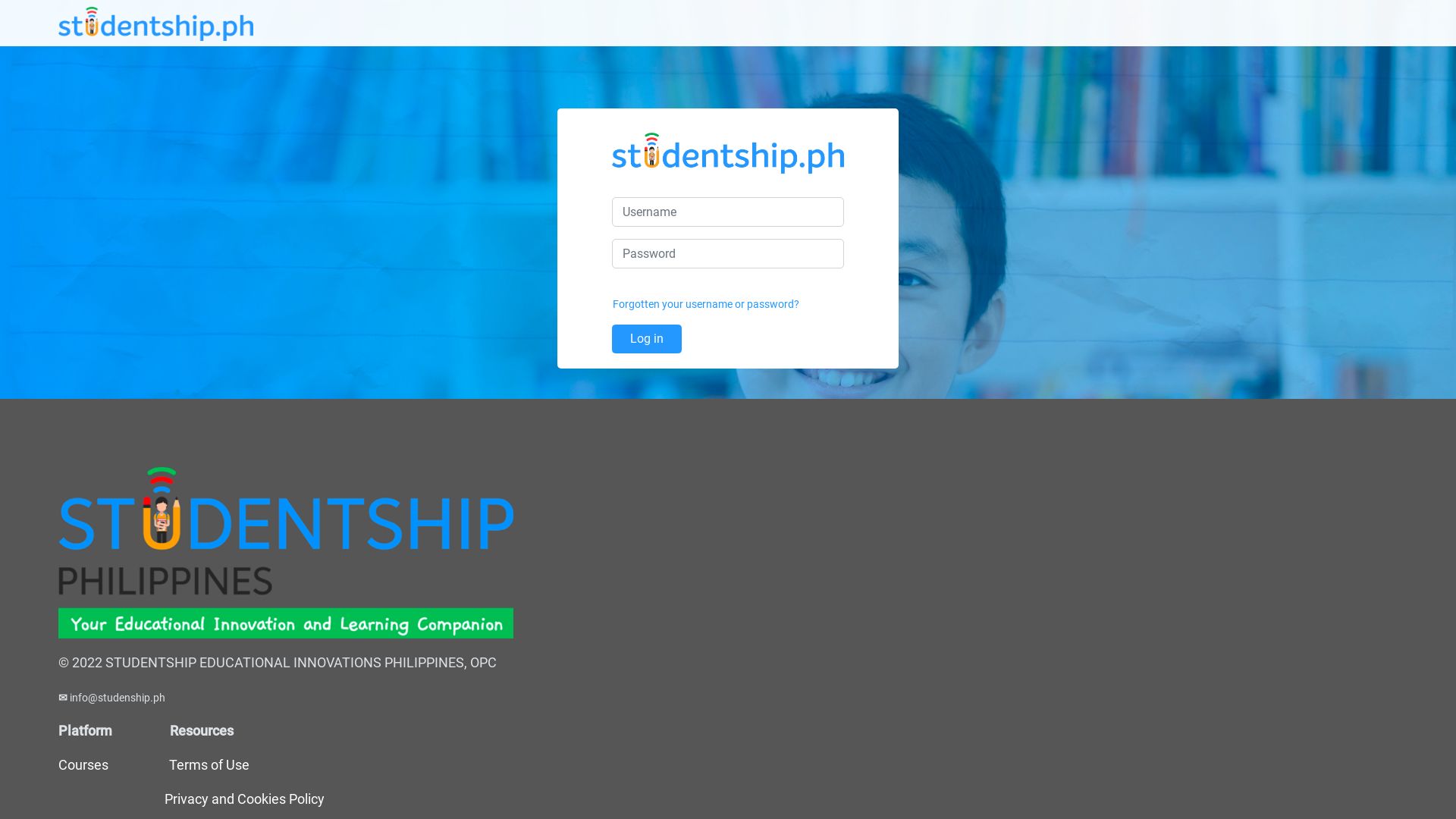 Status do site studentship.ph está   ONLINE