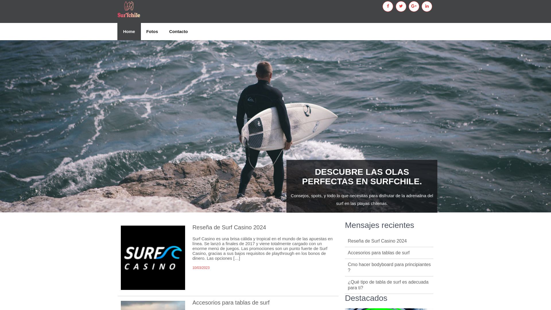 Status do site surfchile.cl está   ONLINE