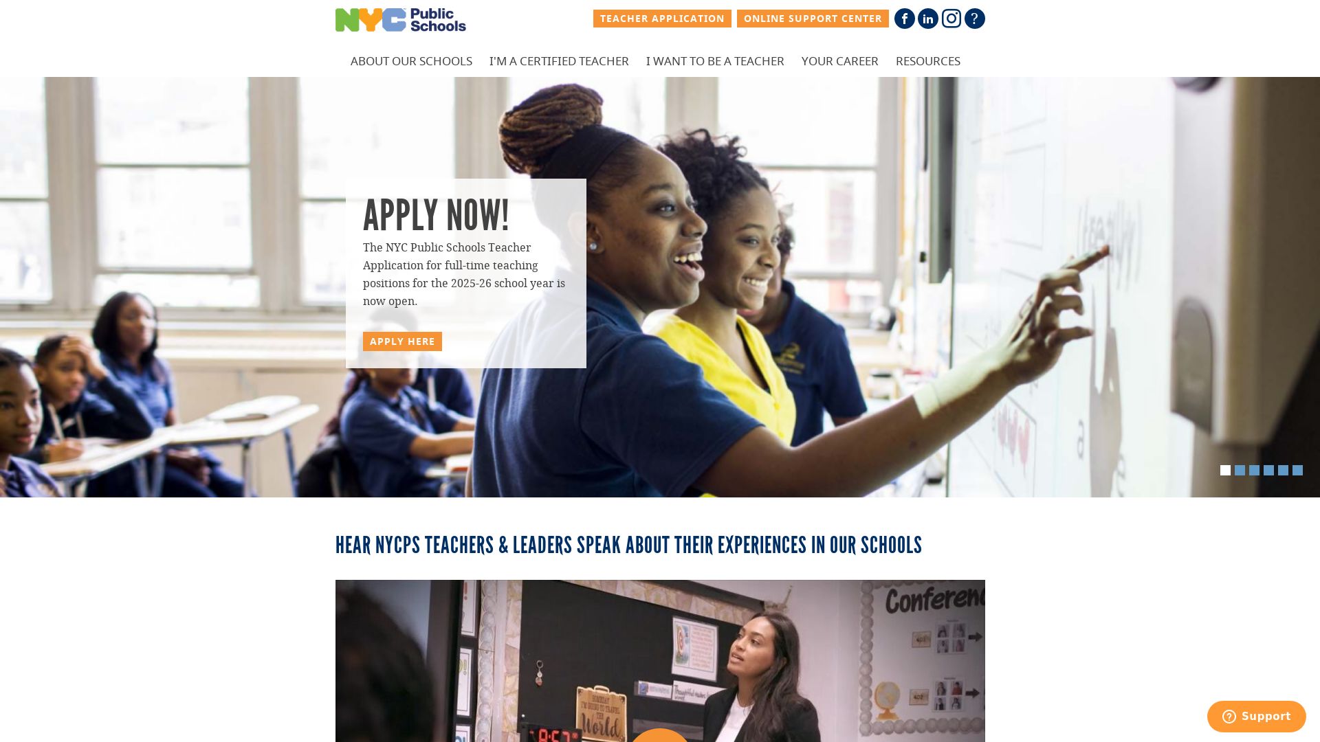 Status do site teachnyc.net está   ONLINE