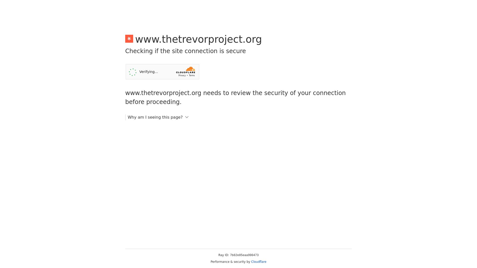 Status do site thetrevorproject.org está   ONLINE