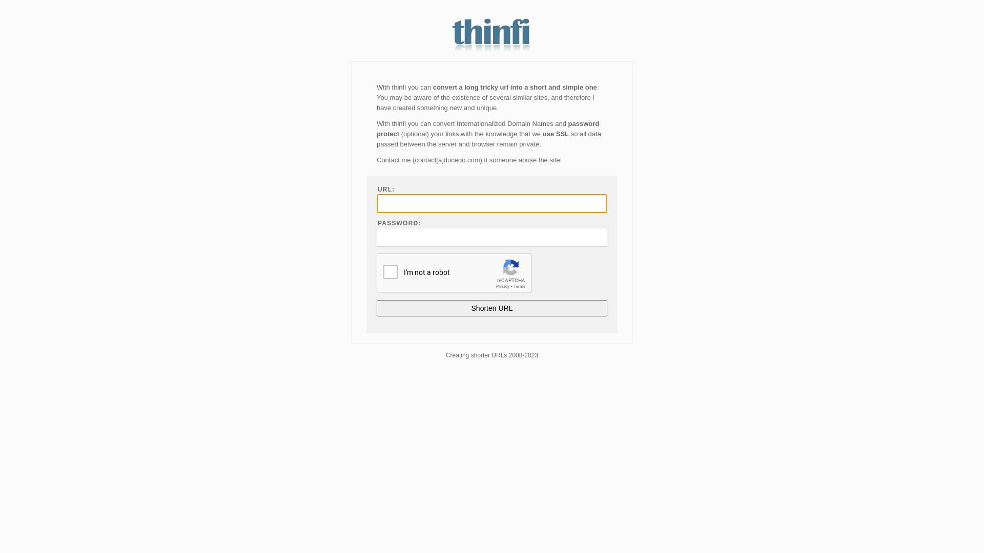 Status do site thinfi.com está   ONLINE