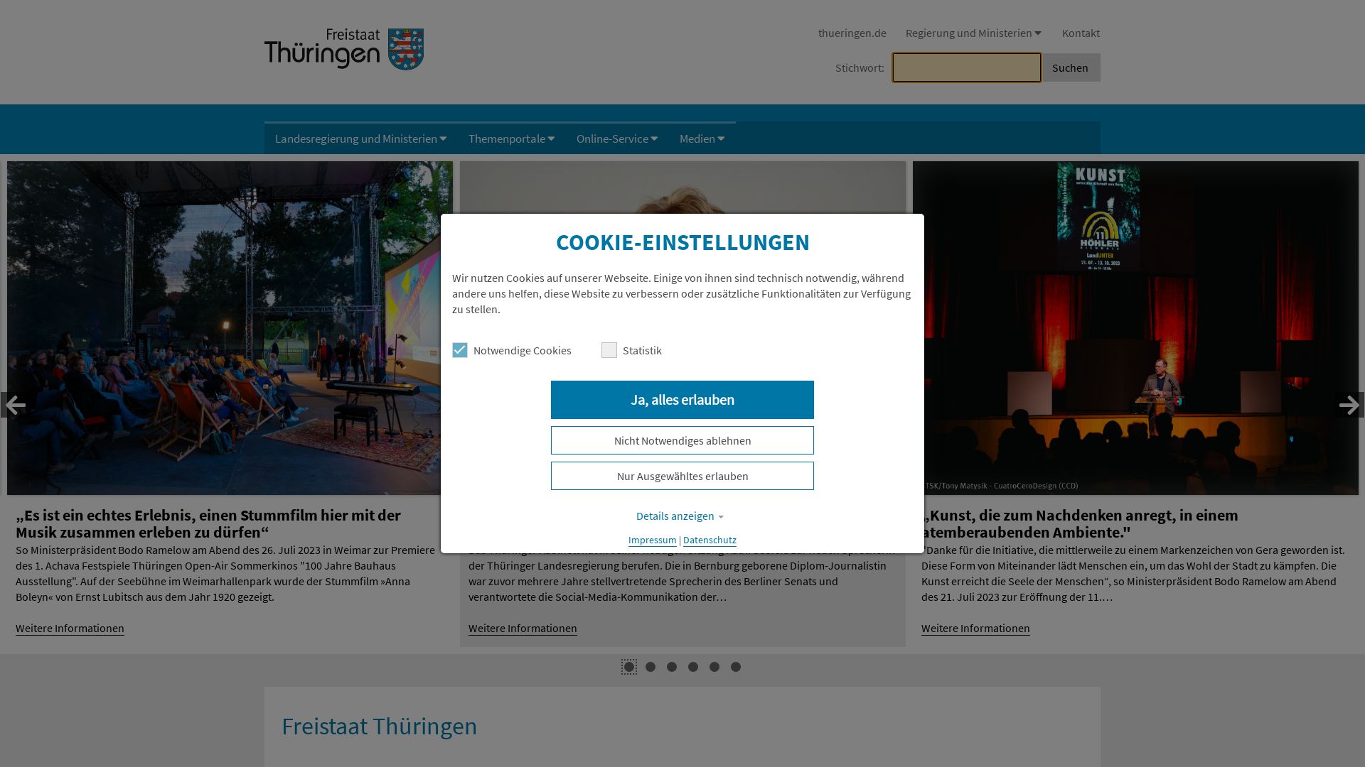 Status do site thueringen.de está   ONLINE
