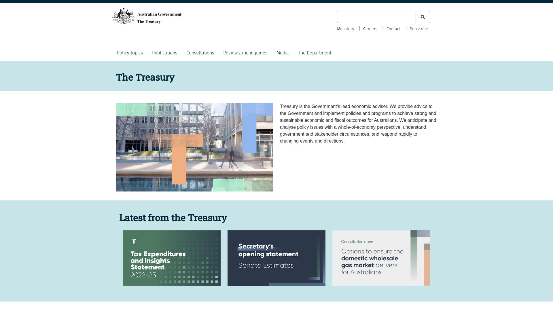 Status do site treasury.gov.au está   ONLINE