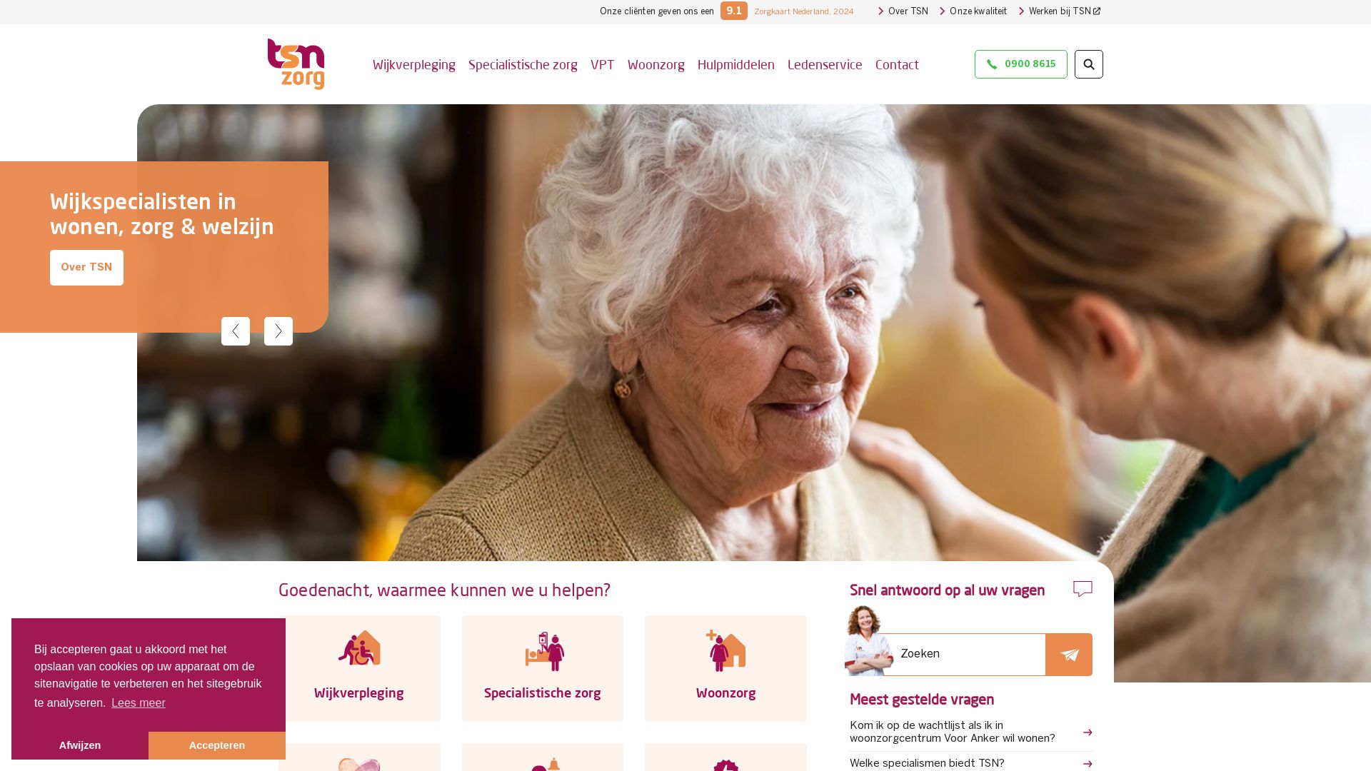 Status do site tsn-thuiszorg.nl está   ONLINE