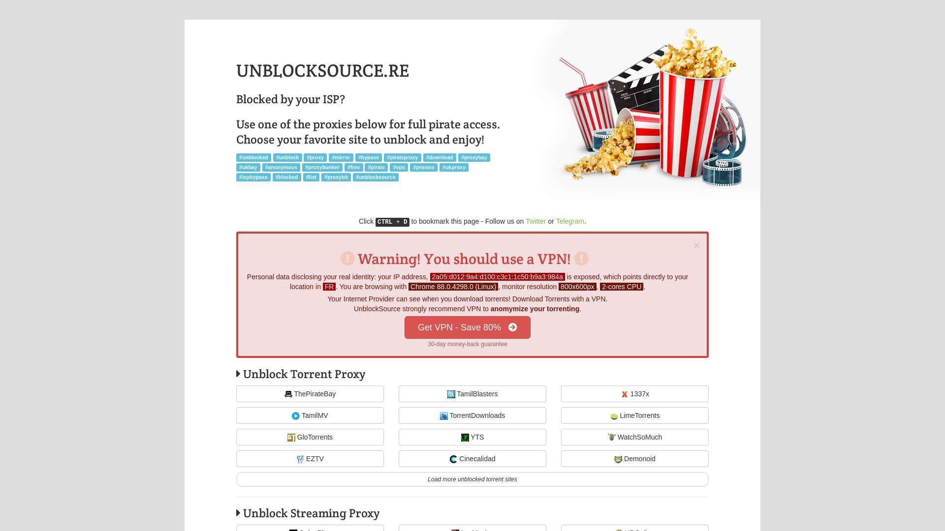Status do site unblocksource.top está   ONLINE