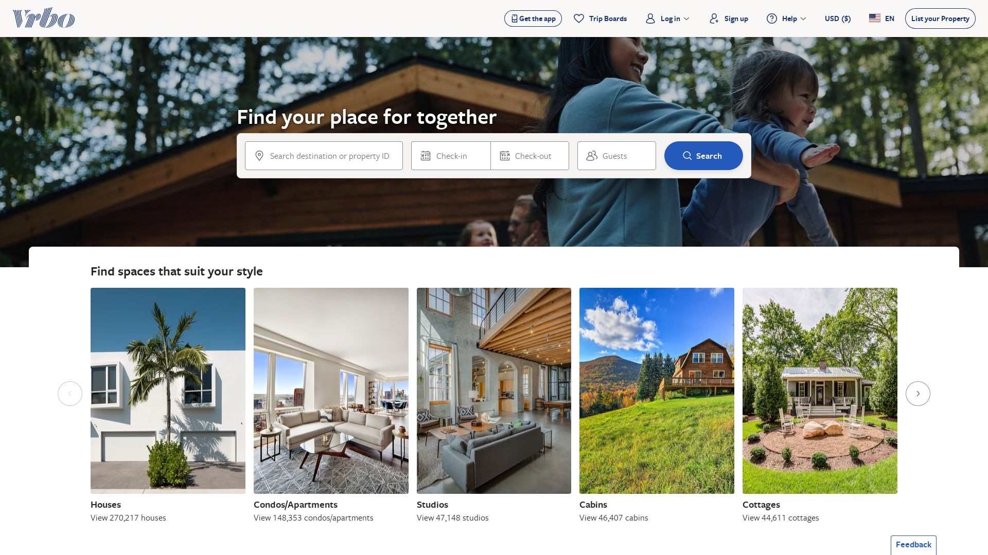 Status do site vrbo.com está   ONLINE