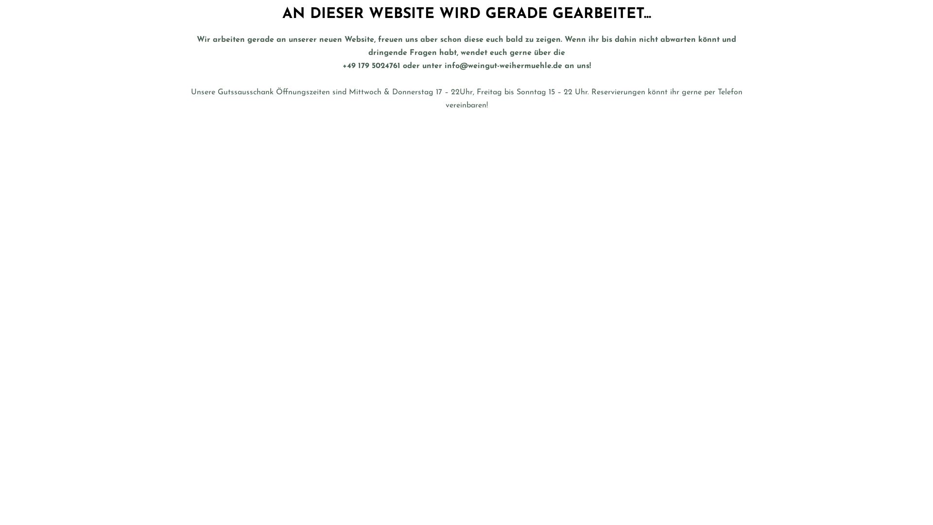 Status do site weingut-weihermuehle.de está   ONLINE