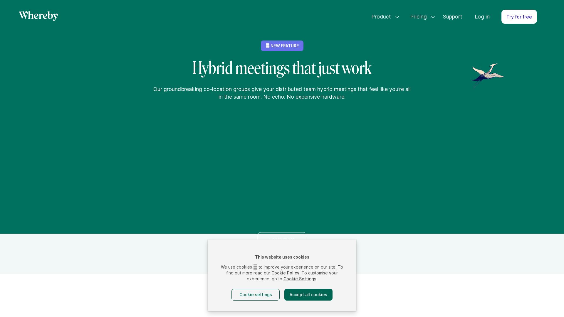 Status do site whereby.com está   ONLINE