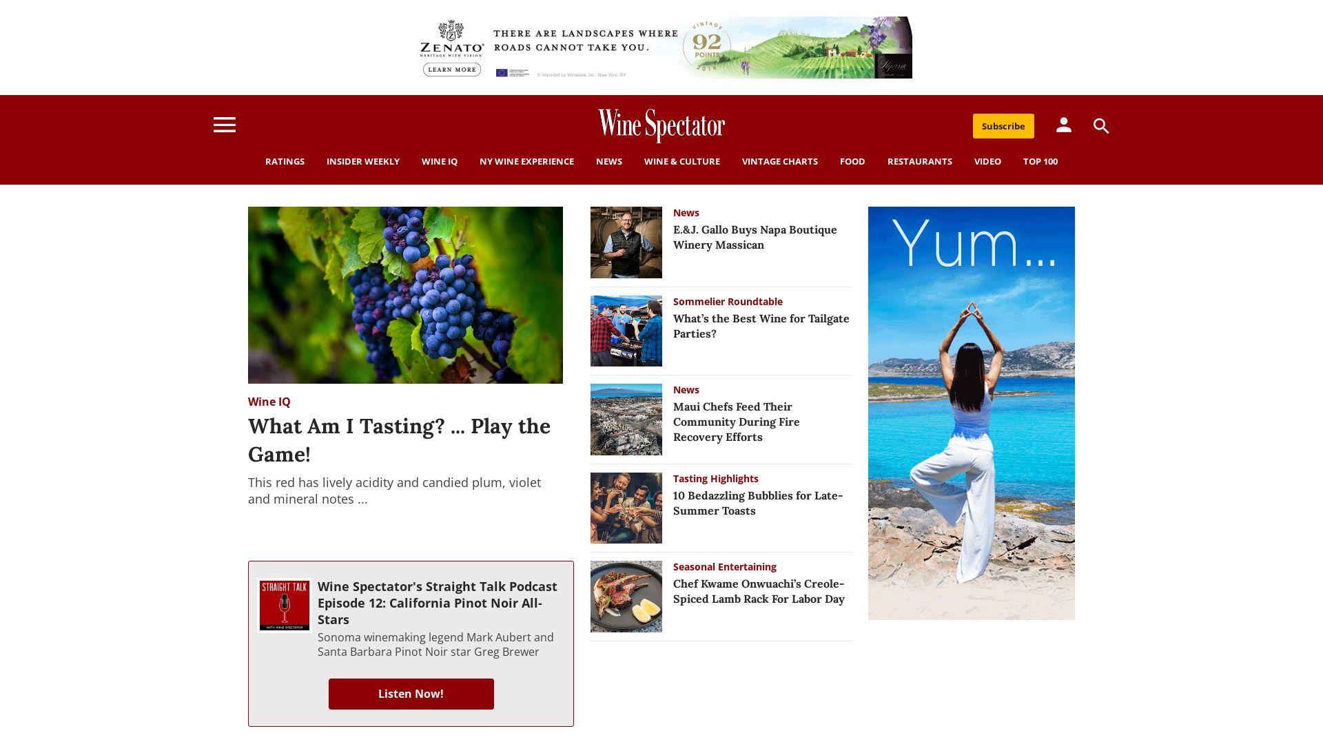 Status do site winespectator.com está   ONLINE