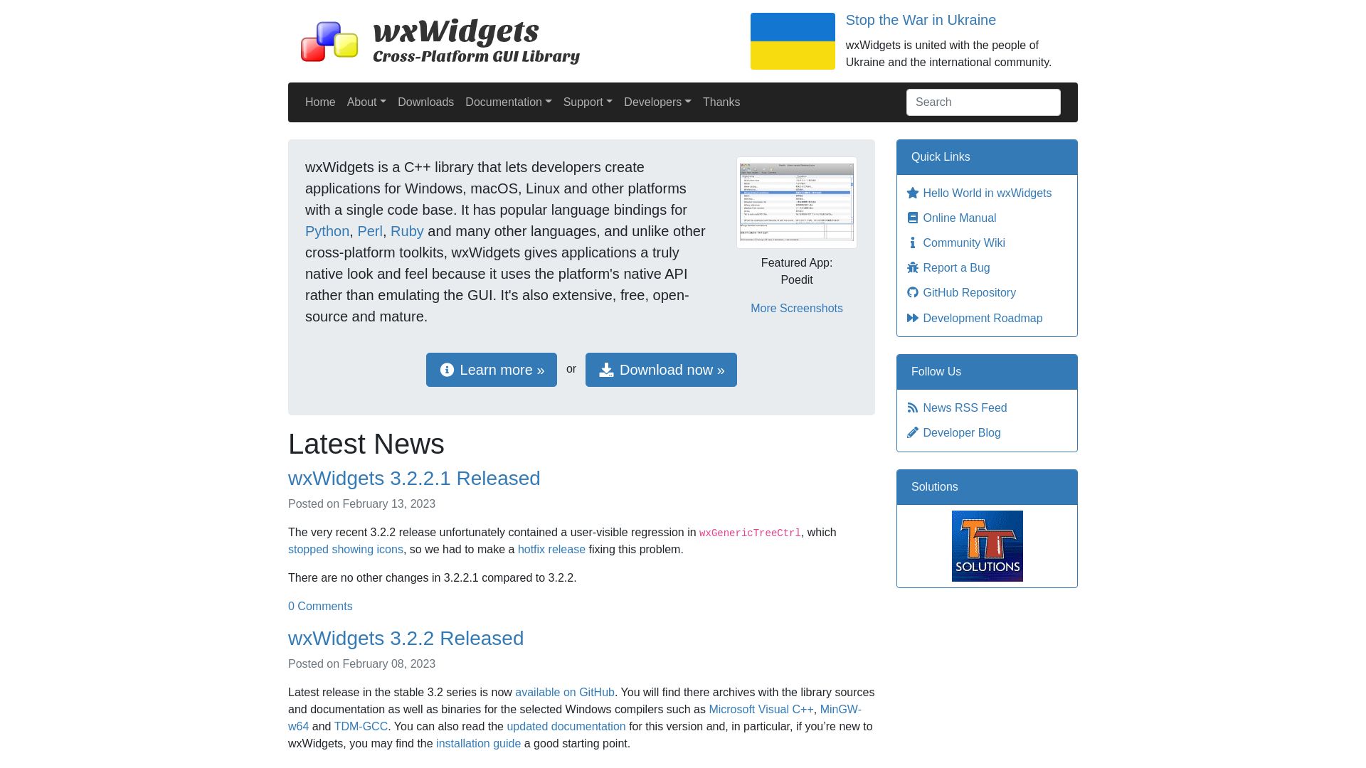 Status do site wxwidgets.org está   ONLINE