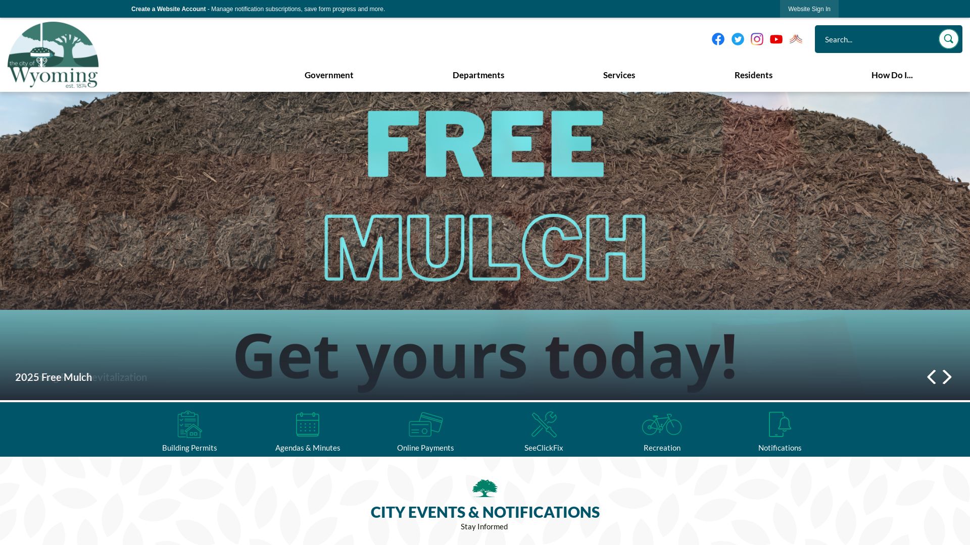 Status do site wyomingohio.gov está   ONLINE