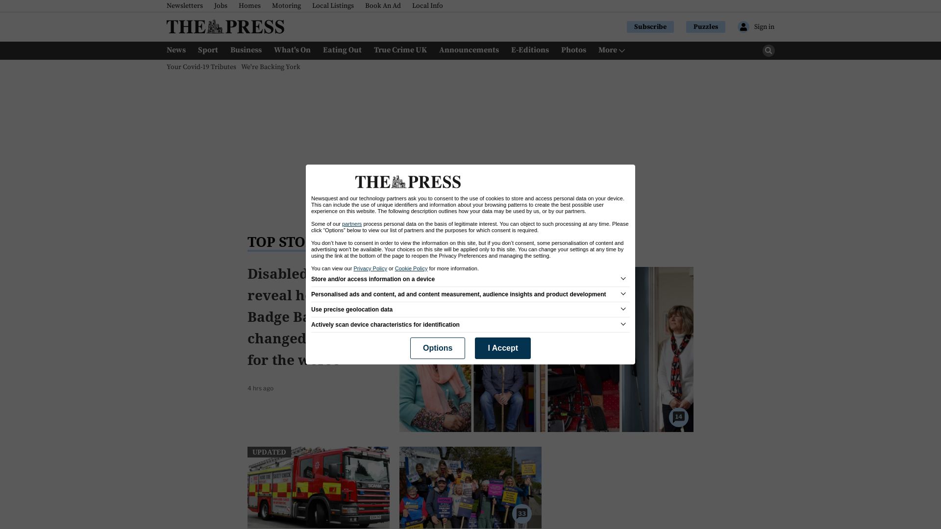 Status do site yorkpress.co.uk está   ONLINE