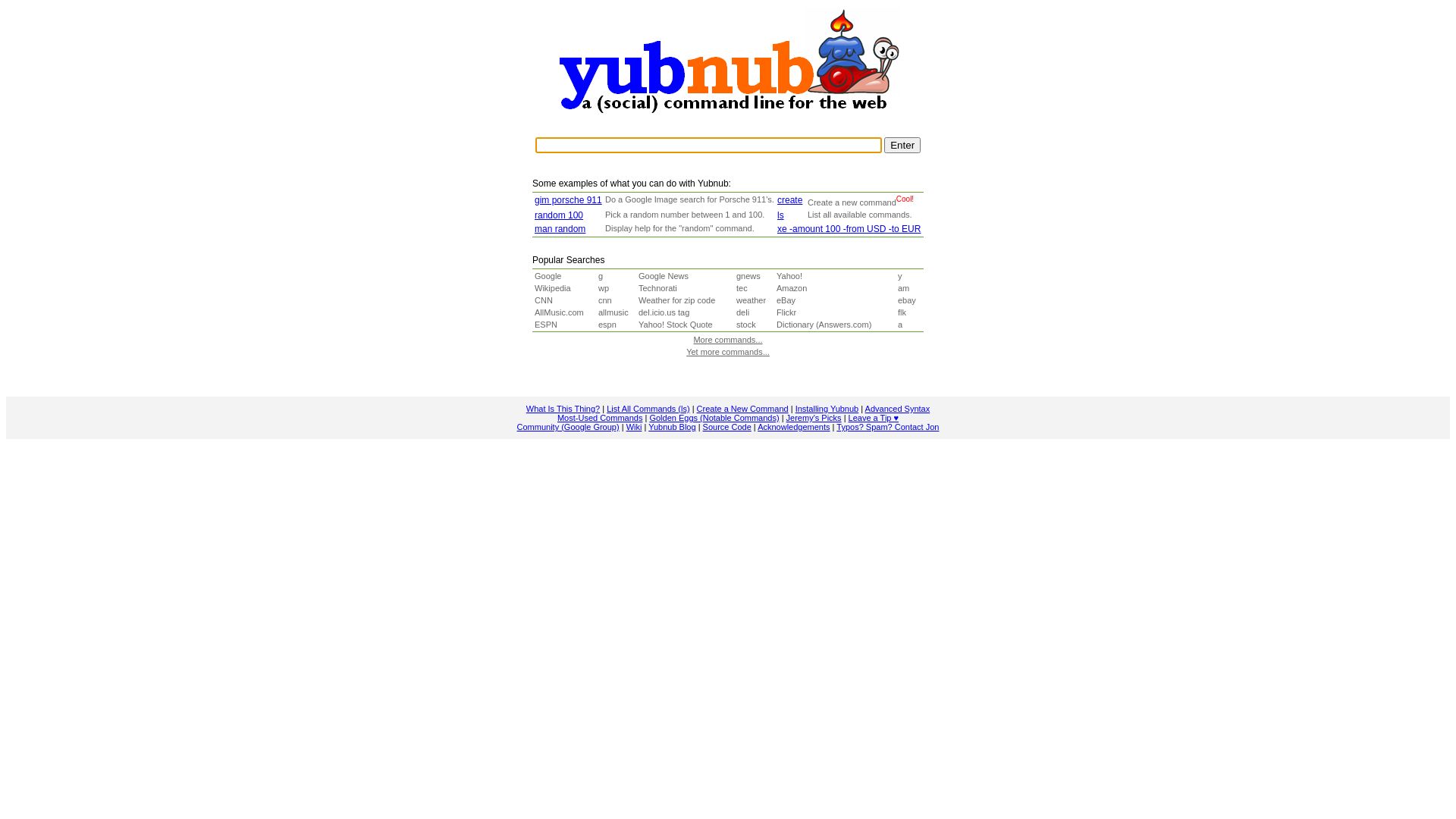 Status do site yubnub.org está   ONLINE
